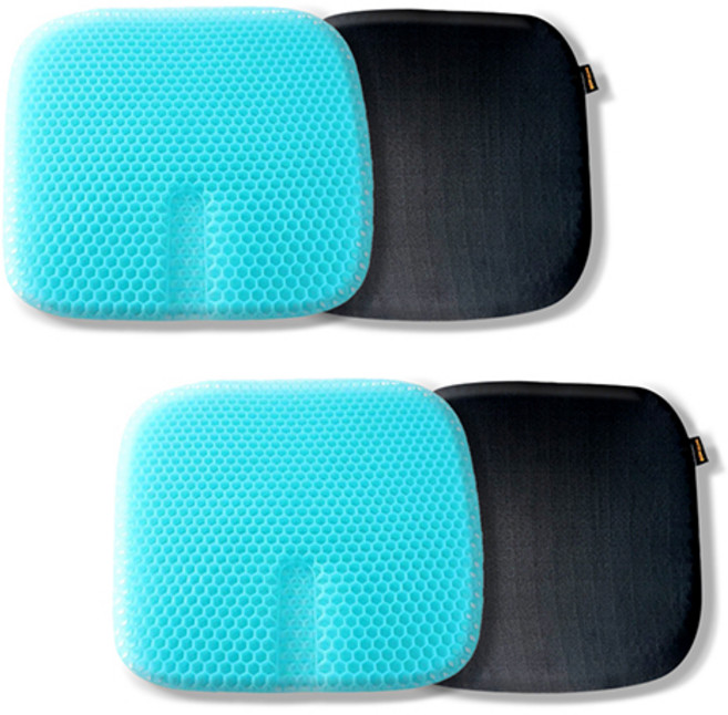 BOKICHI U형 5세대 방석 2p + 논슬립 커버 2p, 민트(방석) + 블랙(커버)