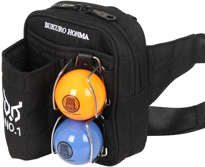 부쿠로혼마 서포트 24 파크골프 파우치 B4FUPU01, 블랙, 1개