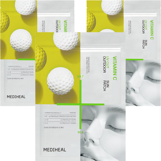 메디힐 유브이 컷 아웃도어 트리플 프로텍션 선 패치 3종 x 4p 세트 UPF50+, 5g, 3개