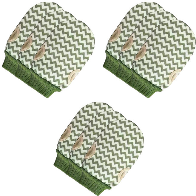 네스팅홈 벙어리 각질제거 때장갑, 그린, 1개입, 9개