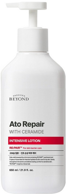 PASSION&BEYOND 神經醯胺密集修護乳液, 650ml, 1個