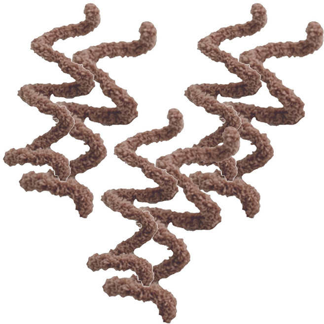 yarna 뽀글이 모루실 15mm, 17 초코브라운, 6개