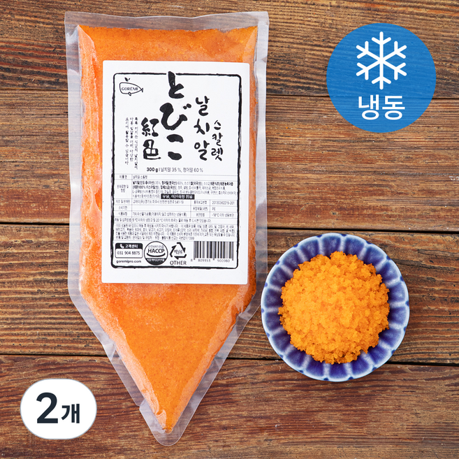 고래미 날치알 스칼렛 (냉동), 300g, 2개