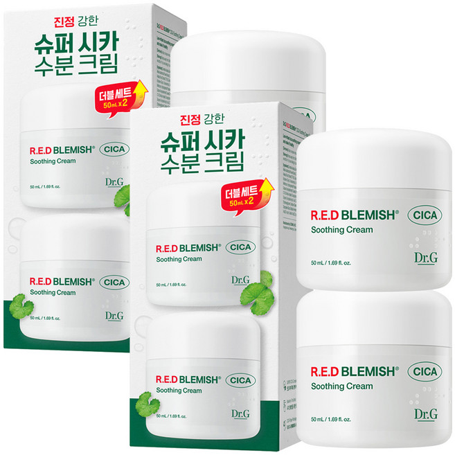닥터지 레드 블레미쉬 시카 수딩 크림 듀오 기획세트, 100ml, 2개