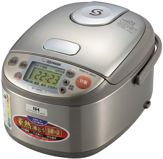 ZOJIRUSHI 象印 日製 3人份 IH電子鍋 微電腦 豪熱沸騰 NP-GBF05 黑金剛球面厚釜內鍋 可拆式內蓋 連續強火加熱 700W 能源效率5級 灰色 + 銀色