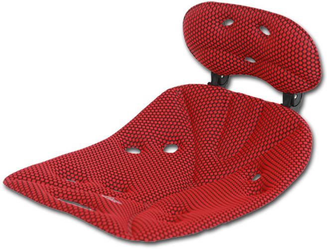 포빅에스백 핏플러스 레귤러 자세교정 보정 보호의자, 레드 + 블랙