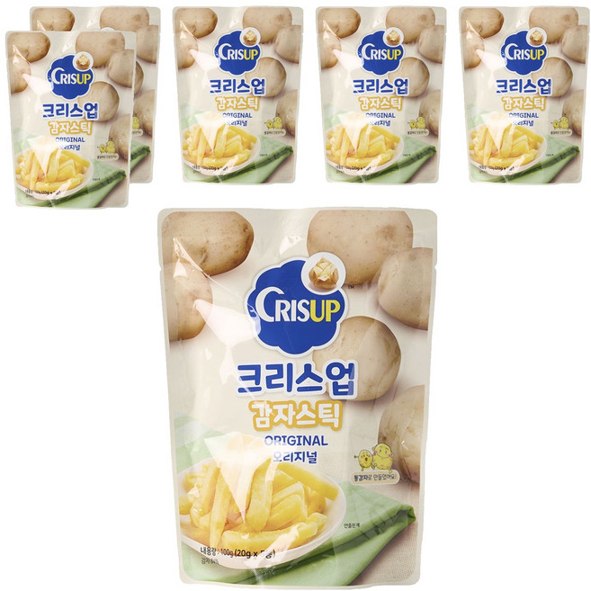크리스업 감자스틱 오리지널 5p, 100g, 6개