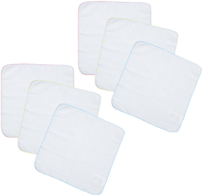 PiYOPiYO 黃色小鴨 小鴨純白紗布手帕