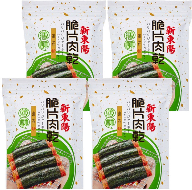 新東陽 海苔脆片肉乾, 75g, 4包