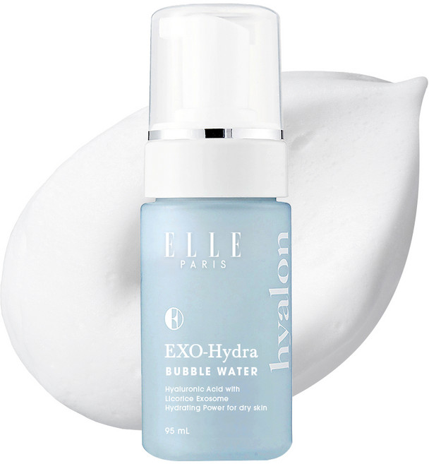 ELLE PARIS EXO 하이드라 2IN1 물광 버블 토너 & 마스크 [수분량 개선 임상], 1개, 95ml