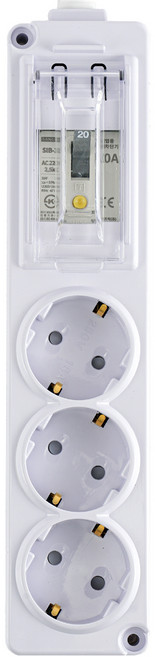 에코파워탭 국내 제조 고용량 누전차단용 멀티탭 3구, 3m, 혼합색상, 1개