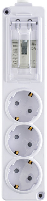 에코파워탭 국내 제조 고용량 배선차단용 멀티탭 3구, 3m, 화이트, 1개