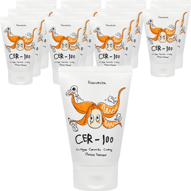 엘리자베카 밀키피기 콜라겐 세라마이드 코팅 프로틴 트리트먼트, 100ml, 12개