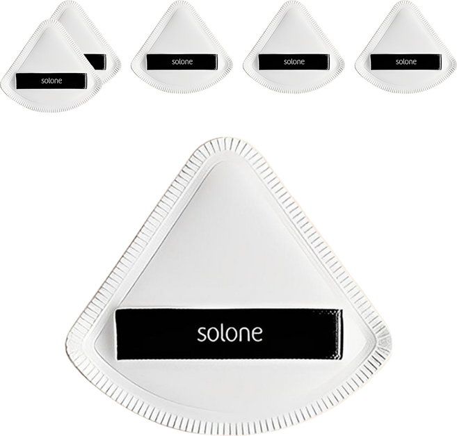 Solone 訂製舒芙蕾海綿, 扇形, 6個