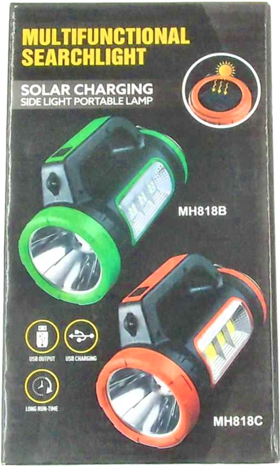 多光源智能爆亮強光手提燈 LA4003B 288g, 顏色隨機, 1個