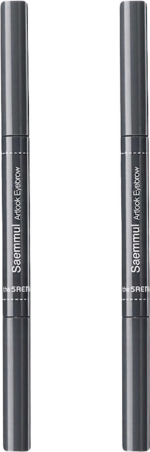 THe SaeM 得鮮 自然柔順持色眉筆 0.2g, 04 黑灰色, 2支