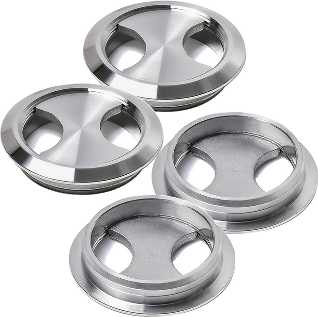 Sonjabisesang 鋁製電線孔蓋, 4個, 鉻色