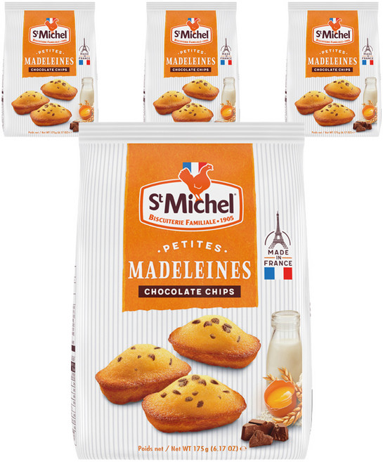 St Michel 巧克力豆瑪德蓮, 175g, 4個