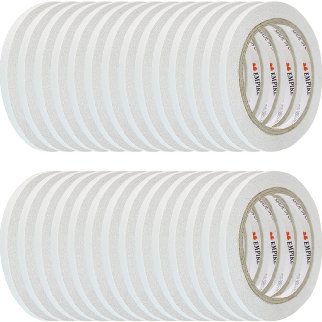 엠파이어 산업용 양면테이프 7mm x 20m, 화이트 반투명, 30개입
