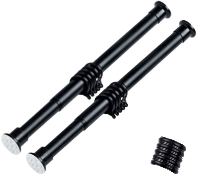 피피홈리빙 초강력 잠금형 압축봉 2p + 링 15p 세트, 블랙, 1세트