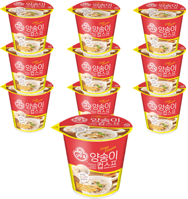 오뚜기 양송이 컵스프, 27g, 10개