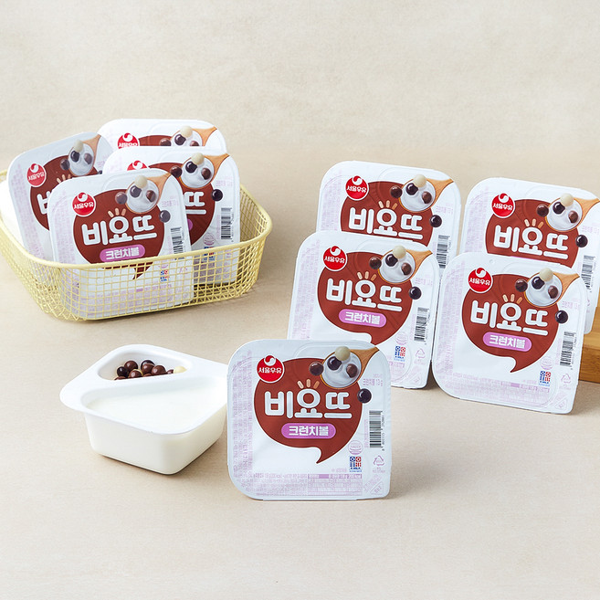 서울우유 비요뜨 크런치볼 요거트, 138g, 12개