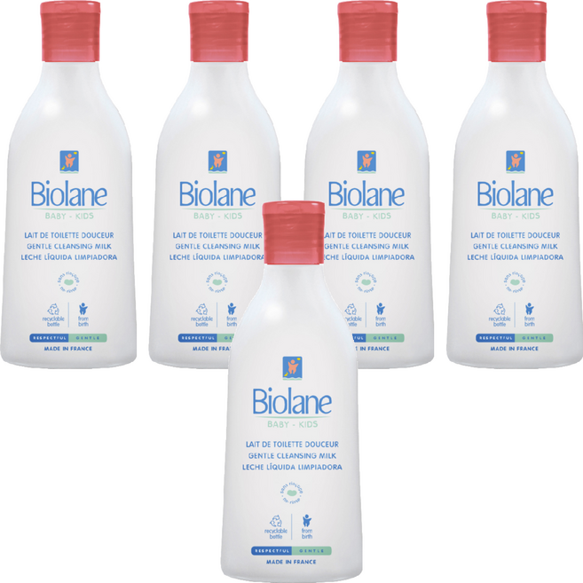 비올란 베이비 클렌징 밀크 크림, 200ml, 5개