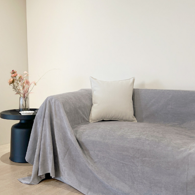 069.防水防貓抓沙發布 桌布, 優雅灰, 1個