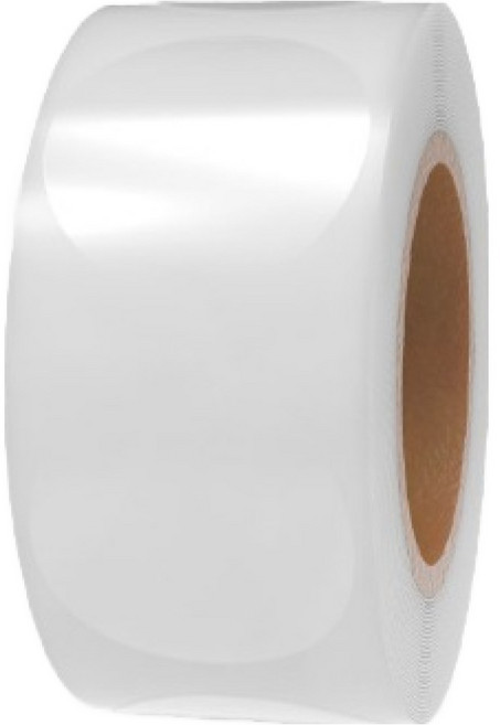 리드홈 고급 롤 원형 스티커 25mm 500p, 투명, 1개