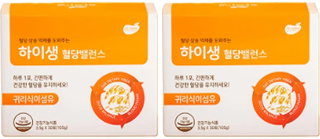 하이생 귀리식이섬유 혈당밸런스 30p, 105g, 2개 - 쿠팡
