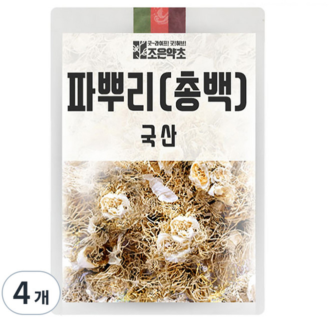 조은약초 파뿌리 총백, 200g, 4개