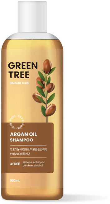 그린트리 아르간 오일 반려견용 샴푸, 500ml, 1개입, 1개