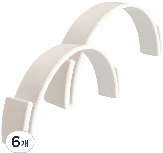 쏠라프 모자 브림 벤더 챙 고정 보관 각잡기 틀, 화이트, 6개