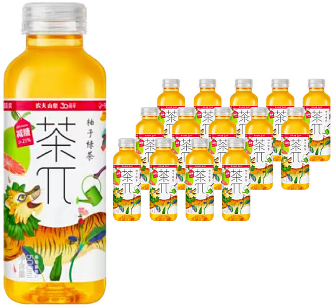 농부산천 차파이 유자 녹차, 500ml, 15개