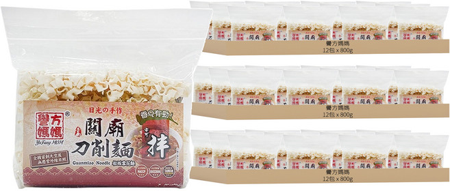 譽方媽媽 關廟刀削麵, 800g, 36包