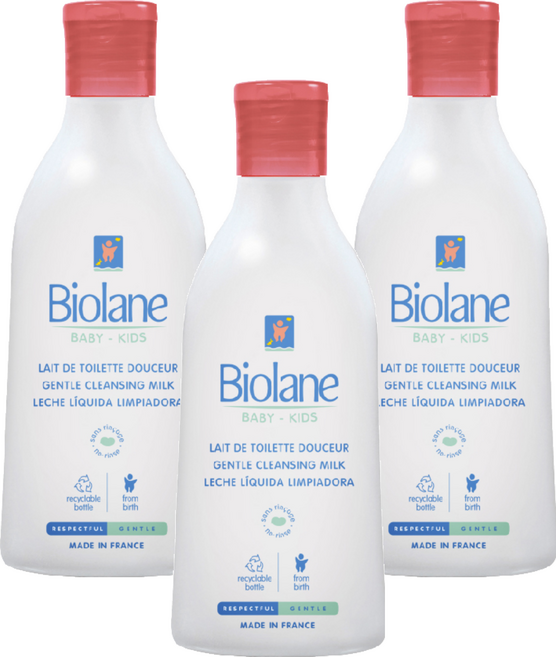 비올란 베이비 클렌징 밀크 크림, 200ml, 3개