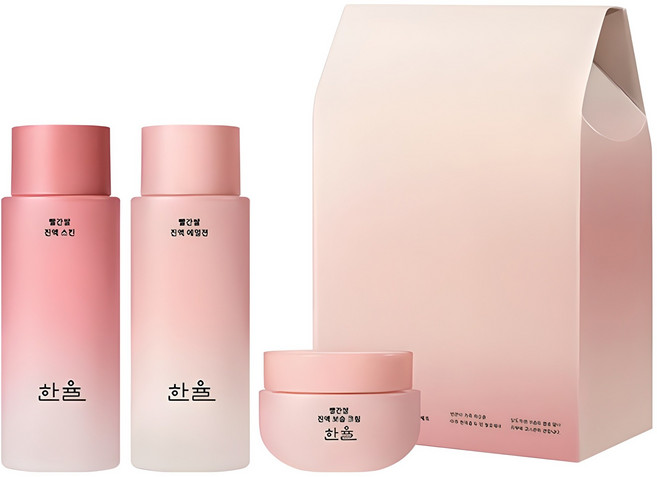 한율 빨간쌀 진액 보습탄력 기초화장품 3종 세트, 1세트