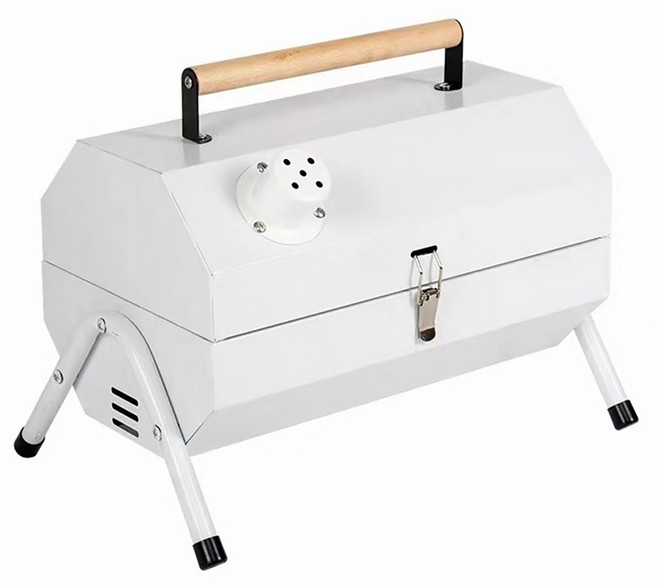 八角煙囪便攜式雙面烤肉爐 自带支架 多重用法, 1個