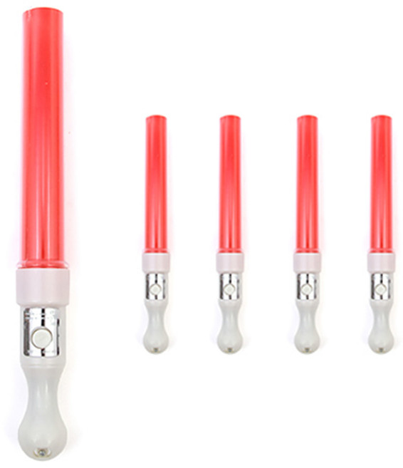 PARTYHAE LED 可愛彩色棒, 紅色, 5個