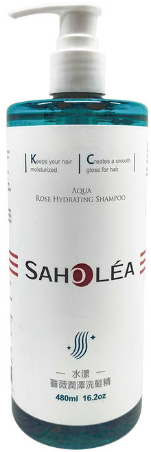SAHOLEA 森歐黎漾 水漾薔薇潤澤洗髮精, 480ml, 1瓶