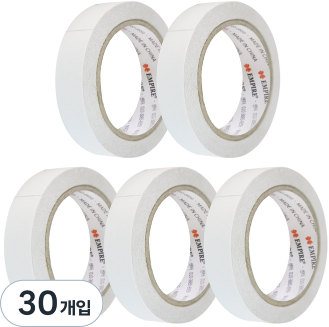 엠파이어 산업용 양면테이프 24mm x 20m, 화이트 반투명, 30개