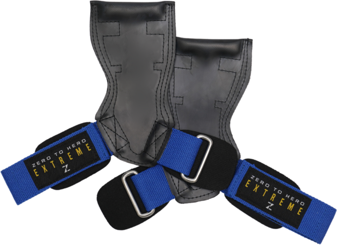 제로투히어로 익스트림 그립 헬스 손목보호대 좌우세트, 1세트, BLUE