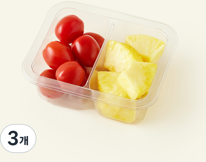 프레쉬팜 파인애플 & 스테비아 방울 토마토, 3개, 200g