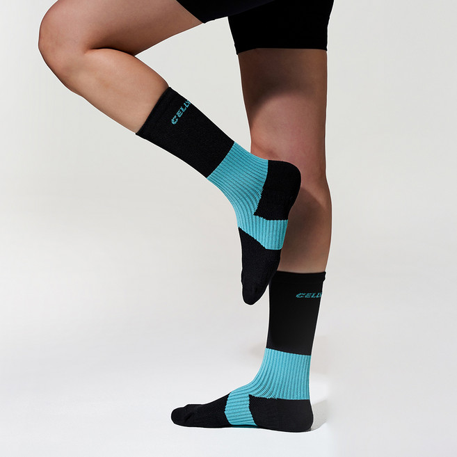 CELLVERINE 女性專業級貼紮中筒襪, 黑色, 1個