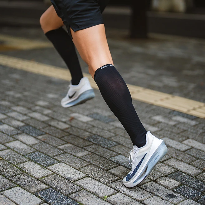 셀버린 남성용 컴프레션 슬리브 삭스, 블랙, 1개 - 쿠팡