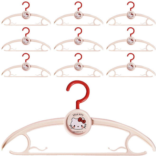 산리오 캐릭터 옷걸이, 헬로키티, 10개