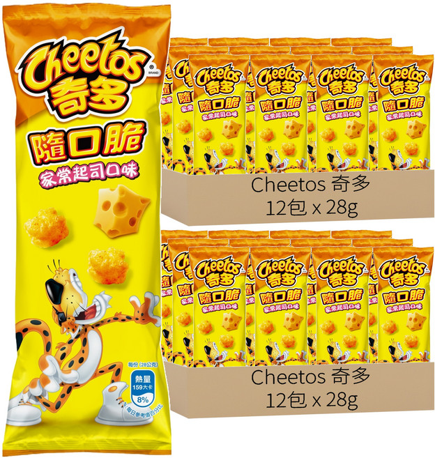 Cheetos 奇多 隨口脆 家常起司, 28g, 24包