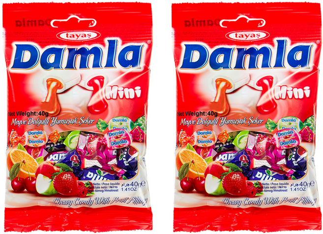 Damla 迷你水果軟糖, 40g, 2包