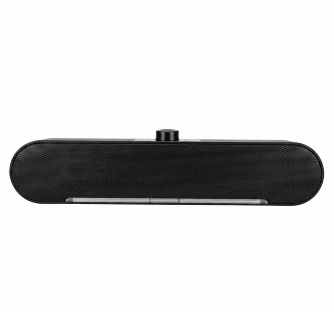 Kinyo USB炫光多媒體喇叭 320 x 57 x 70mm 509g, US-302, 黑色