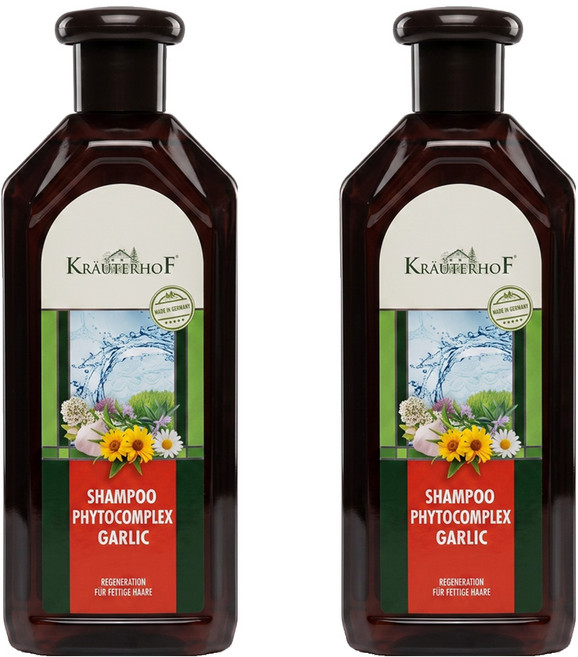 KRAUTERHOF 草本莊園 無矽靈植萃草本洗髮精 金蒜牛蒡, 500ml, 2瓶